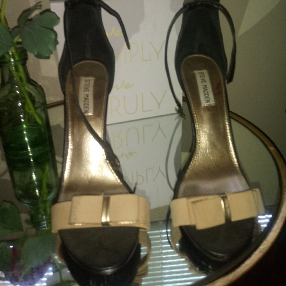 Peep toe high heels
